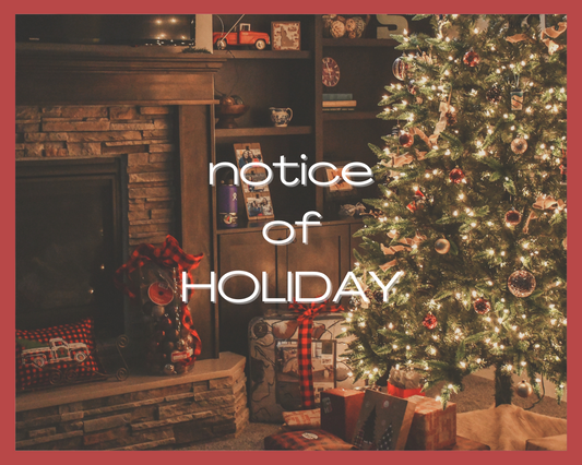 年末年始営業日のお知らせ