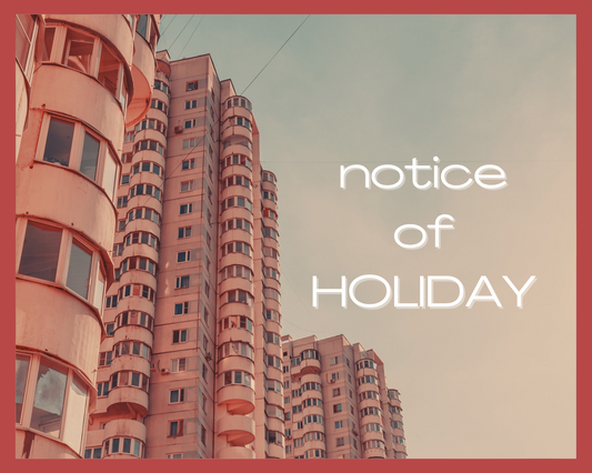 旧正月に伴う休業のお知らせ