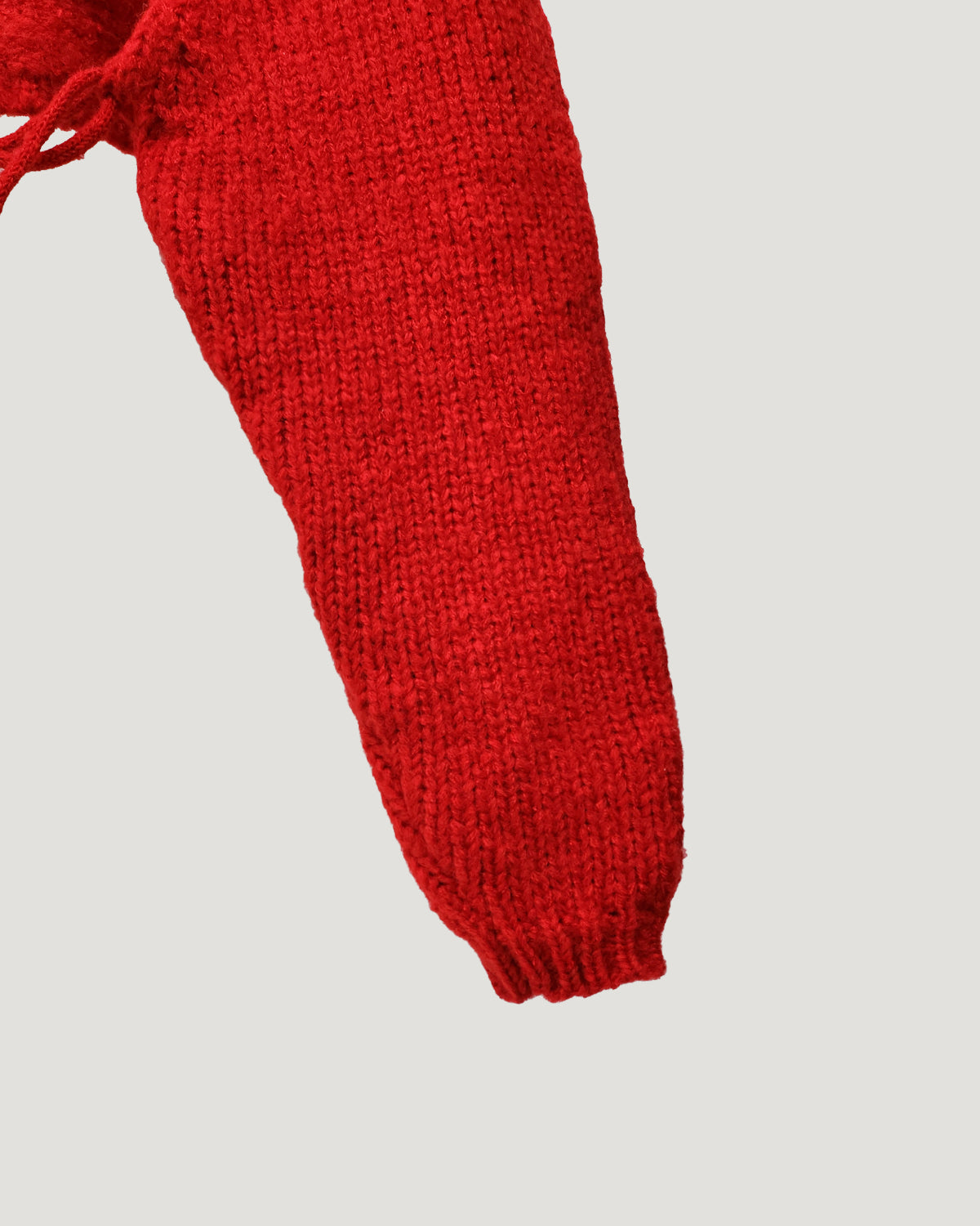 turtleneck eyelet short knit