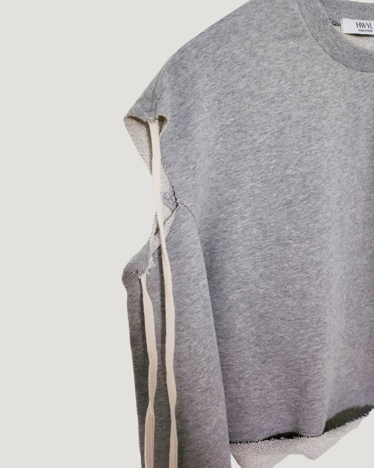 cut out ribbon sweatshirt