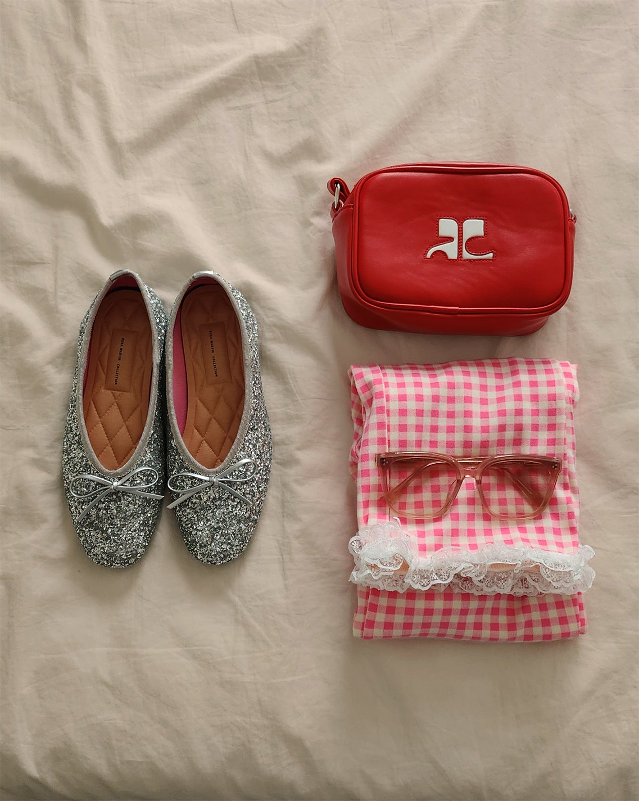 glitter ballet shoes