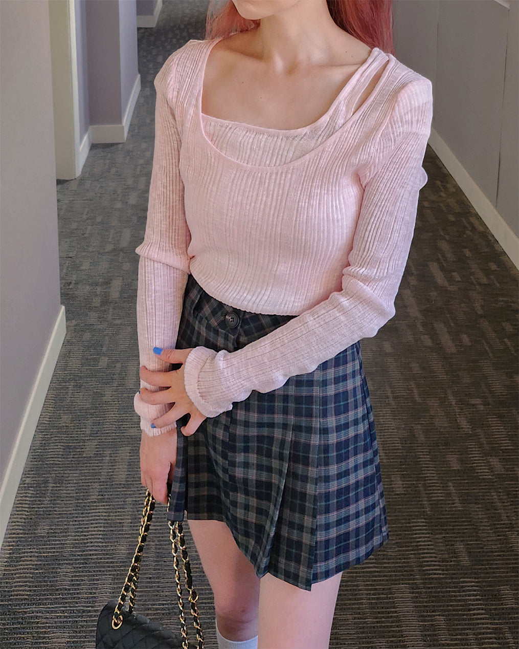 layered like sheer knit