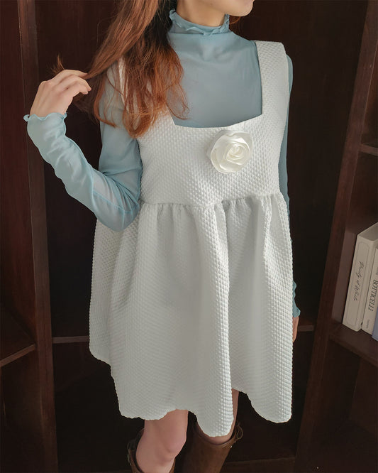 rose corsage set emboss tunic