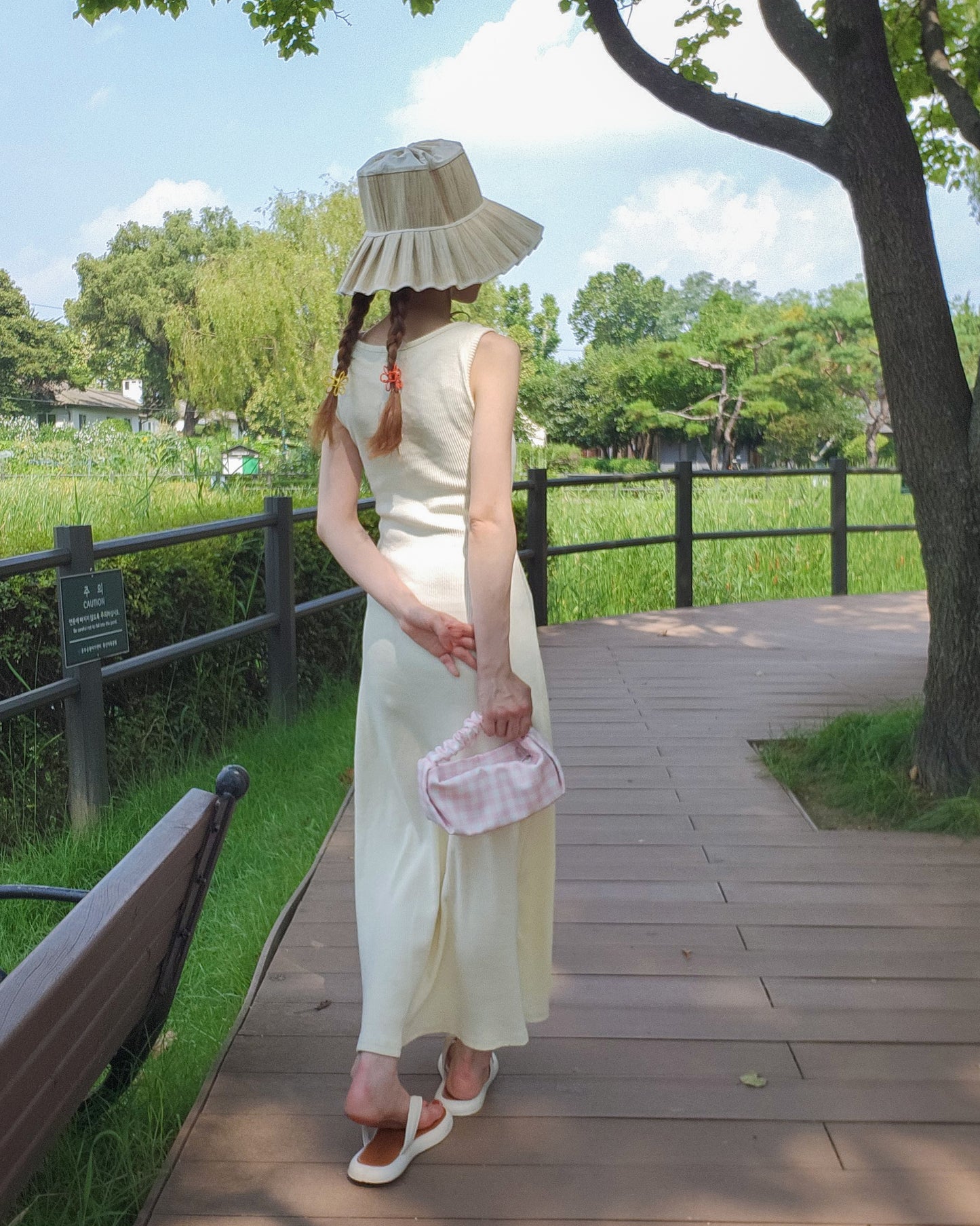 mermaid heart neck rib long dress
