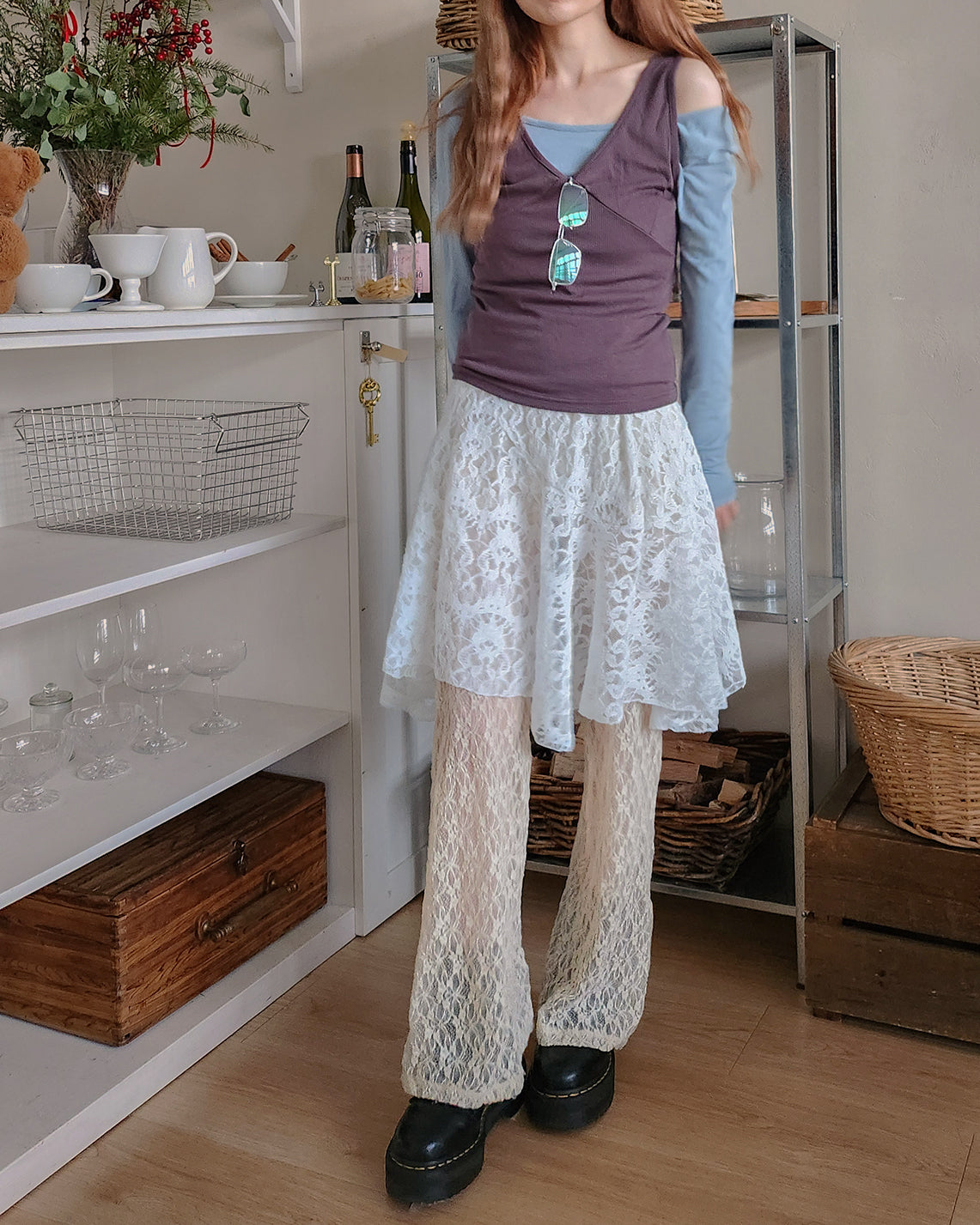 2 item layered top (2点セット)