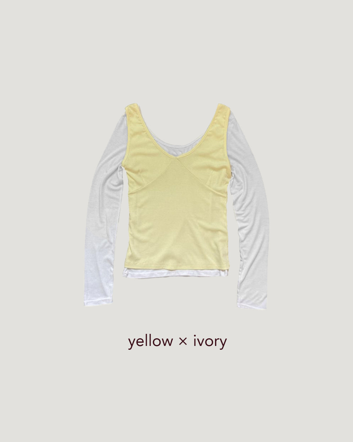 2 item layered top (2点セット)