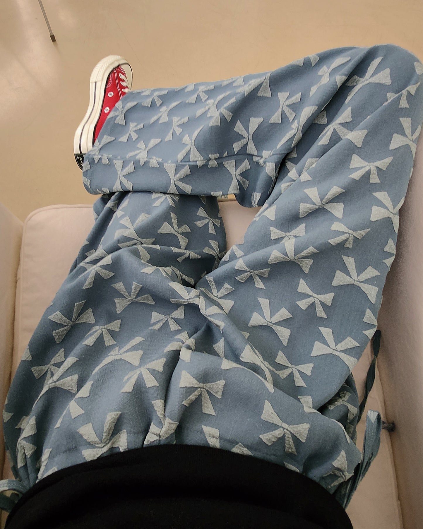 ribbon pattern pants