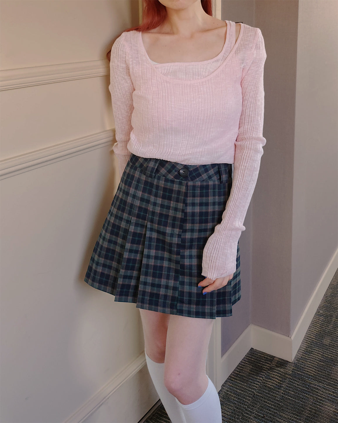 layered like sheer knit