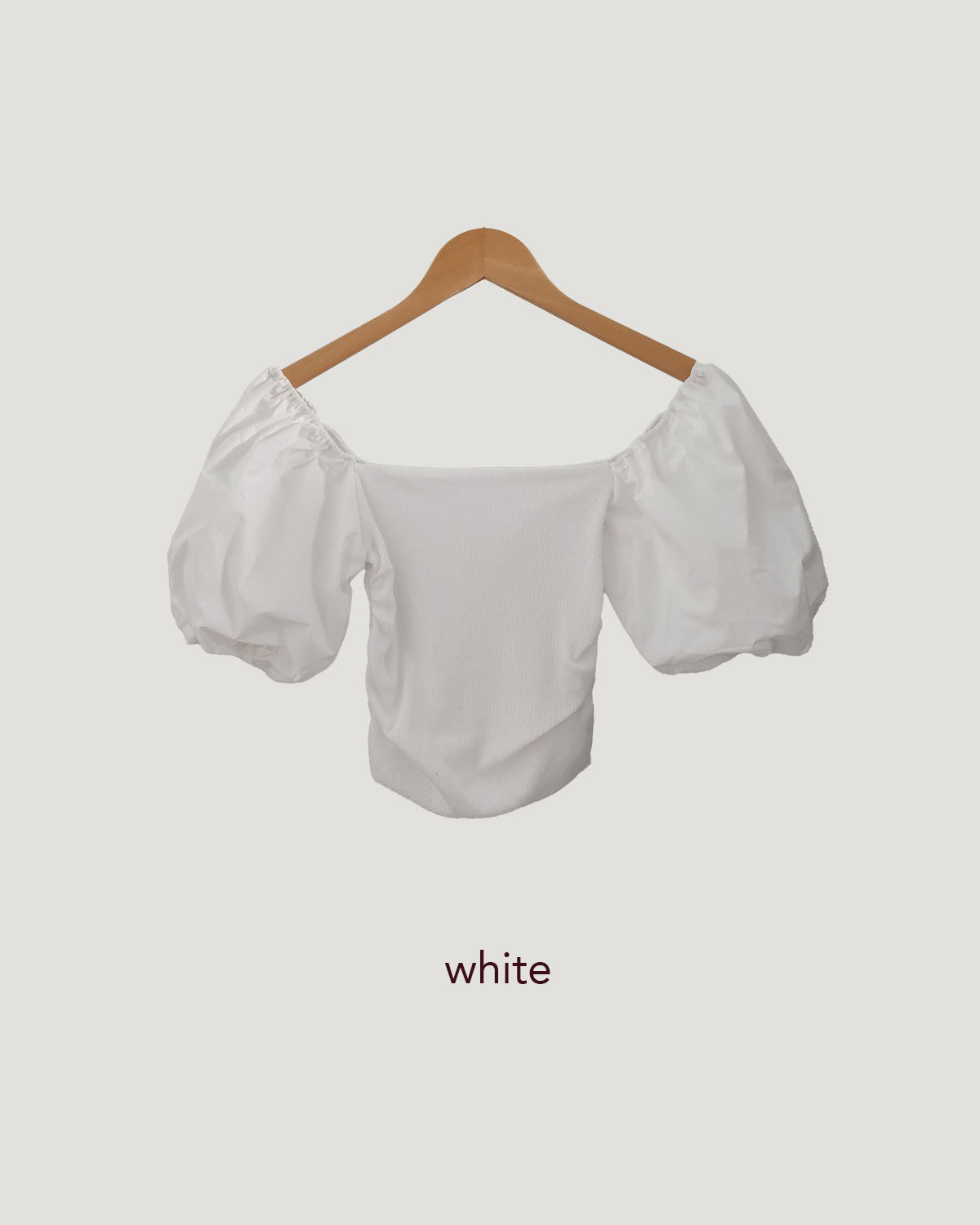 volume puff sleeve short top