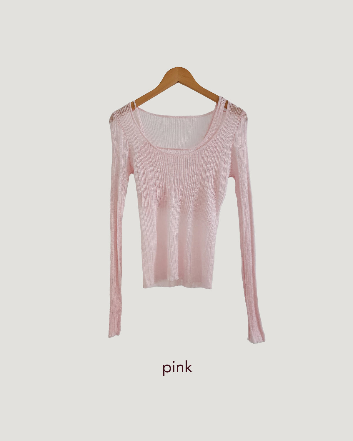 layered like sheer knit