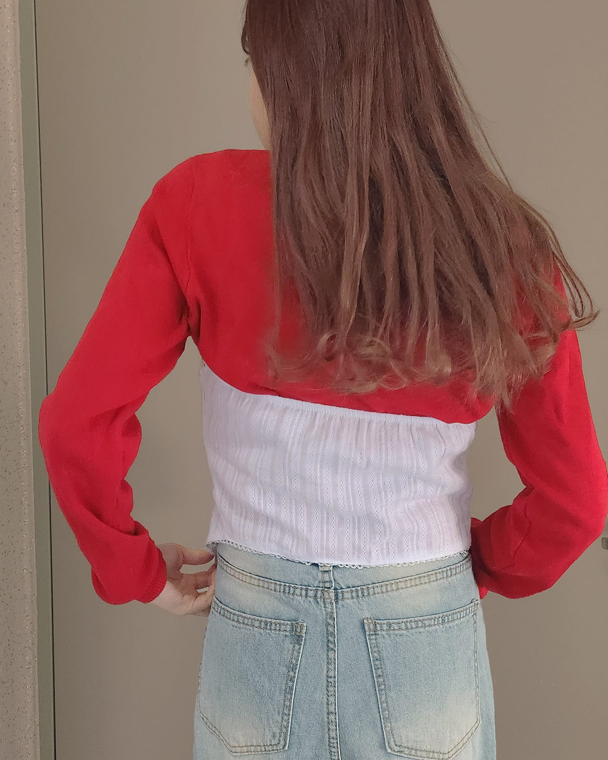 cotton flower lace bustier