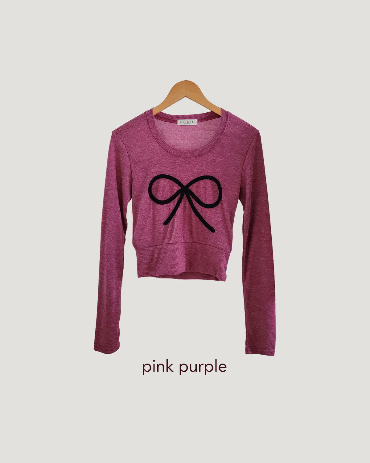 ribbon embroidery light knit T