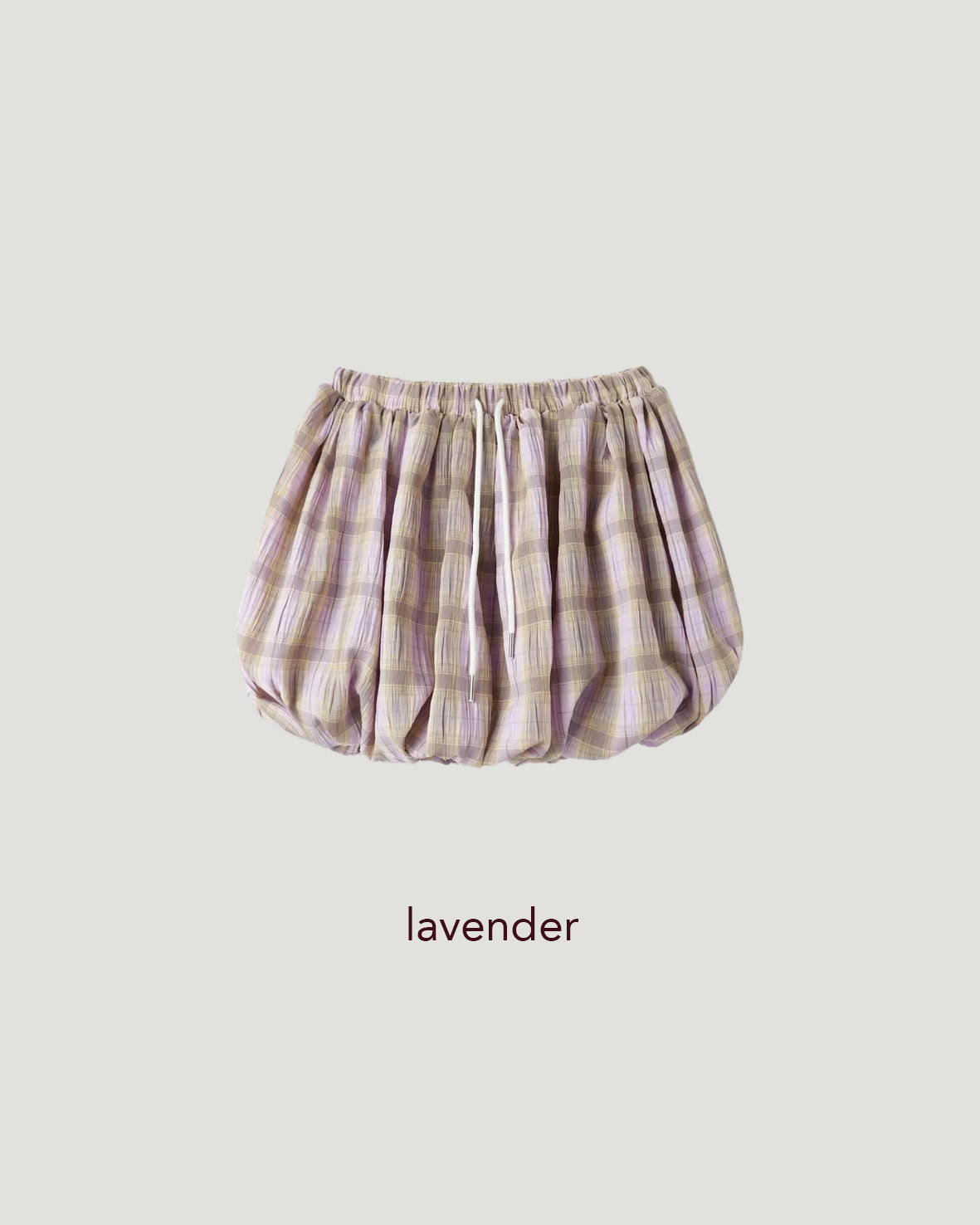 check balloon mini skirt