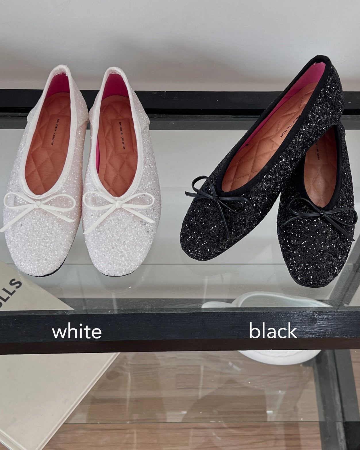 glitter ballet shoes