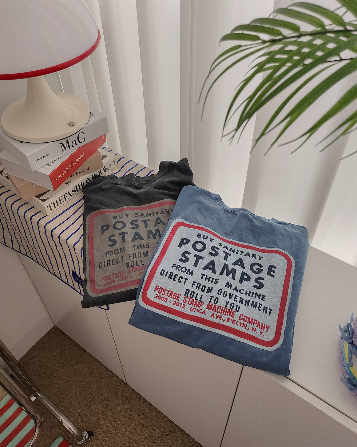 pigment box logo oversize long sleeve T