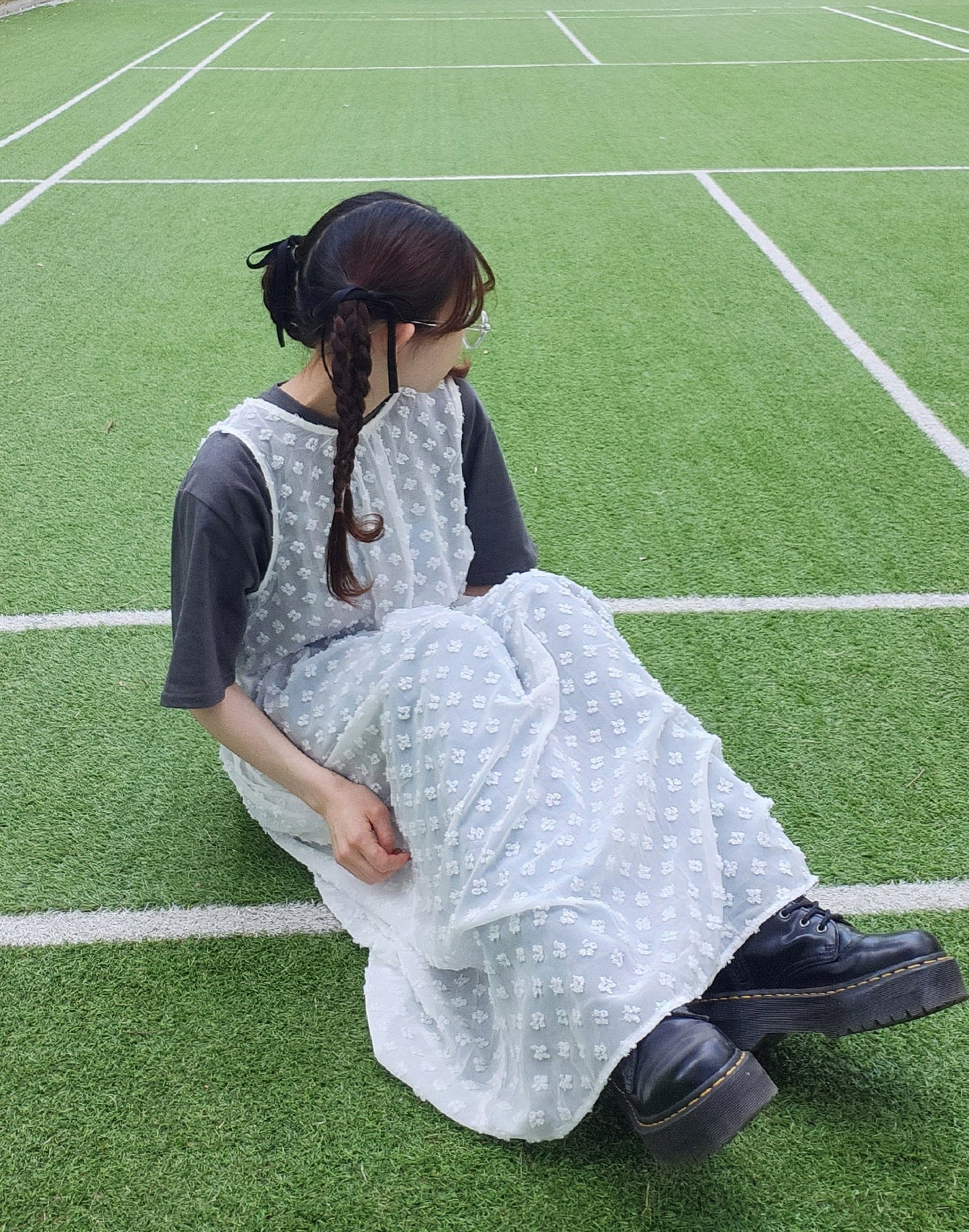 flower layered dress