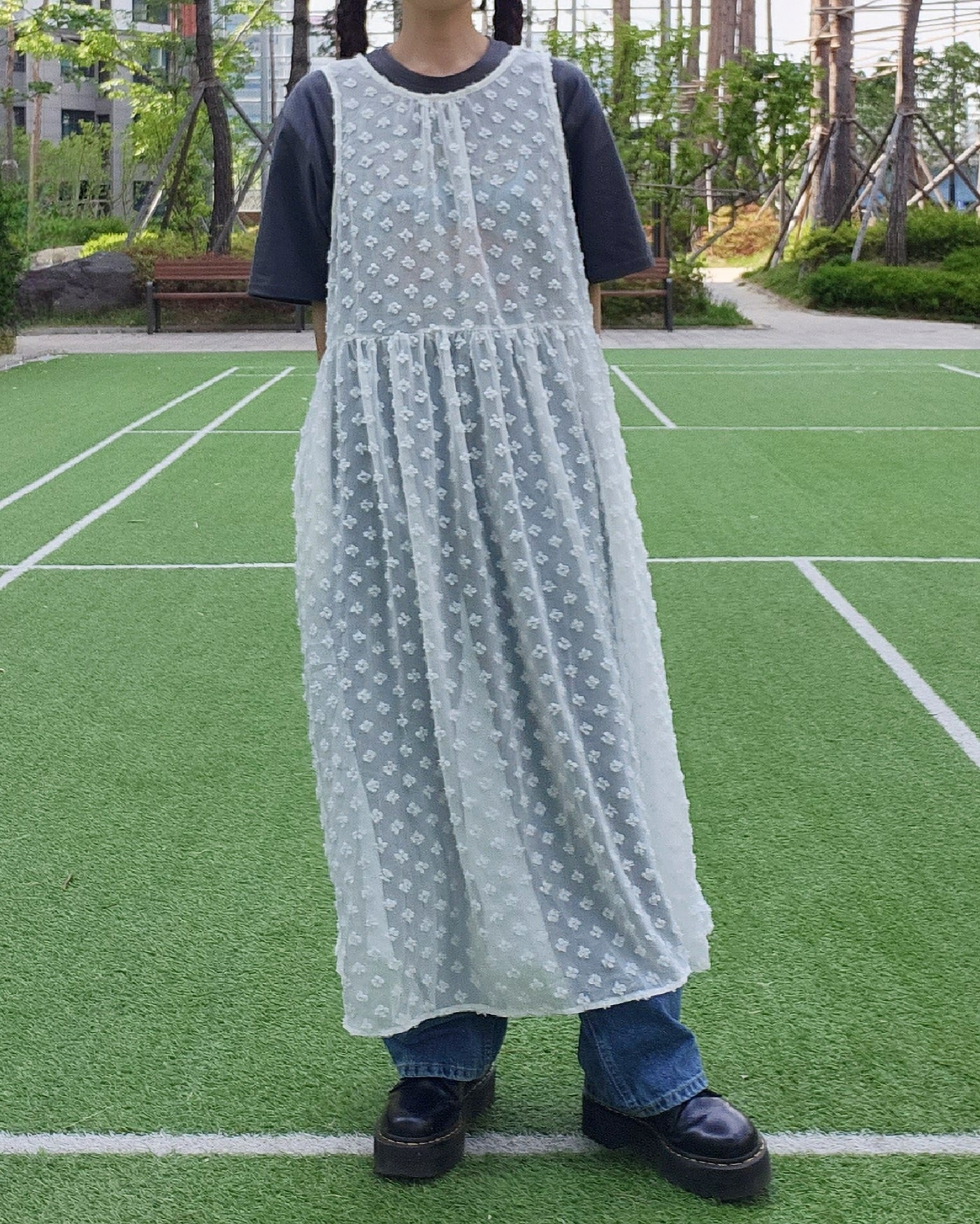 flower layered dress