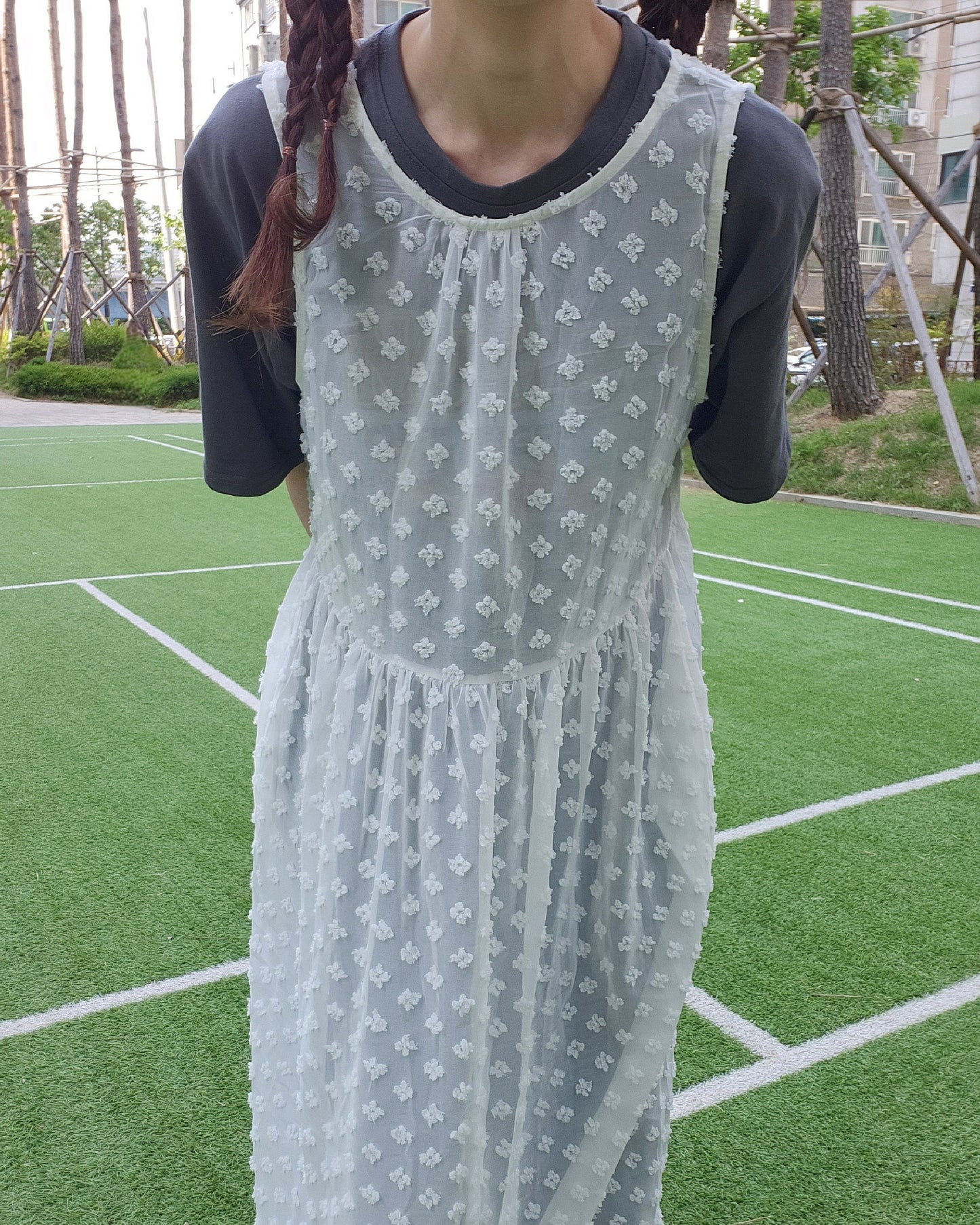 flower layered dress