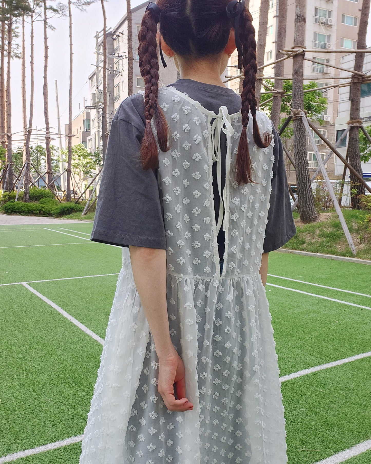 flower layered dress