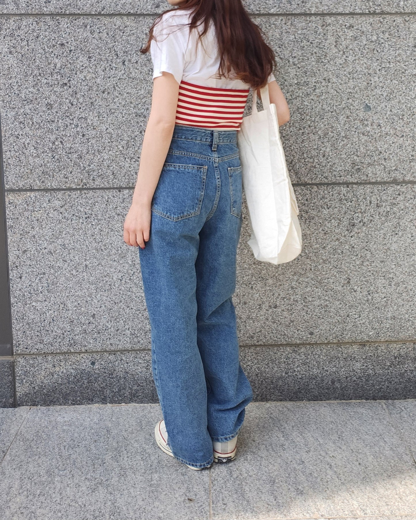 heart pocket denim