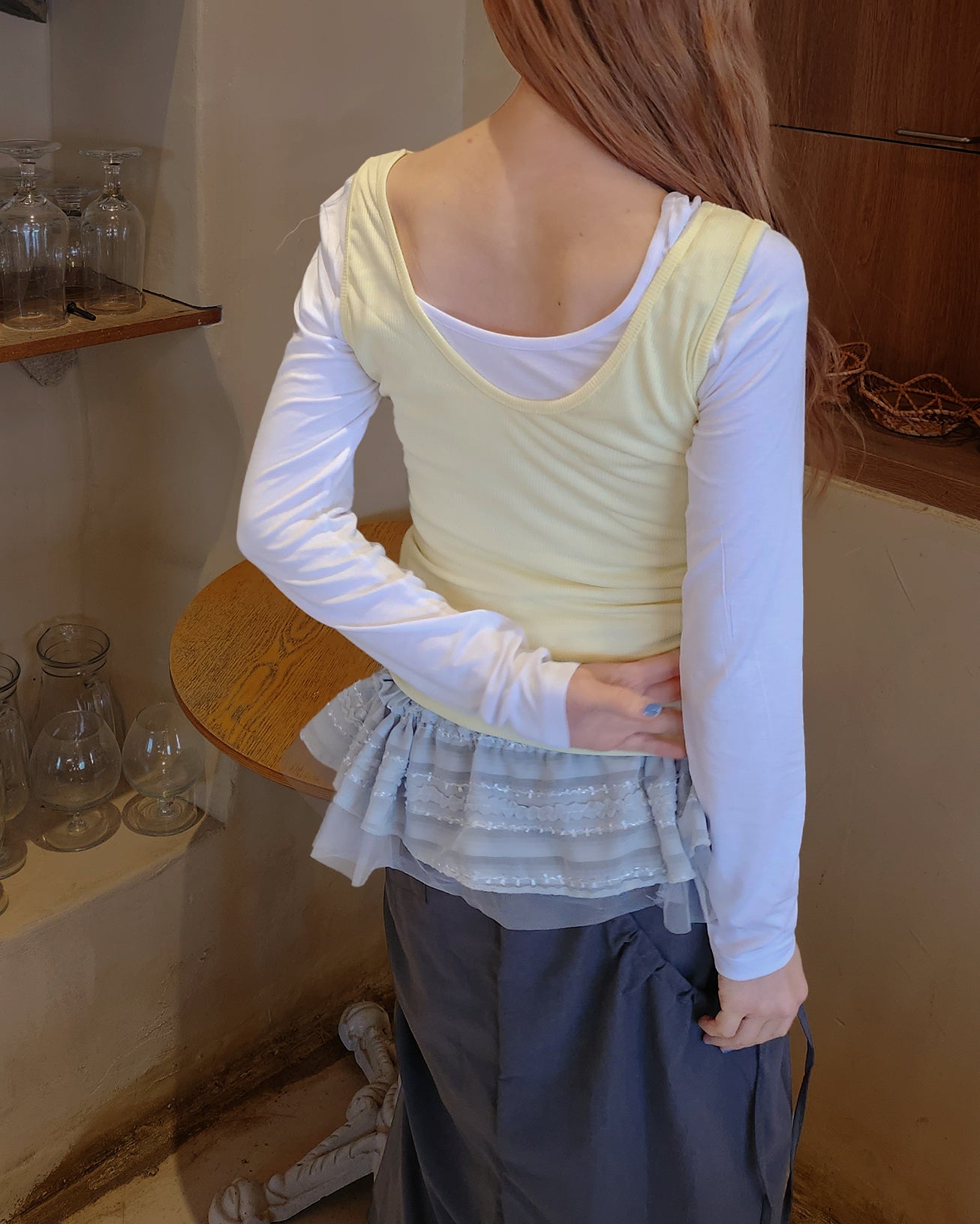 2 item layered top (2点セット)