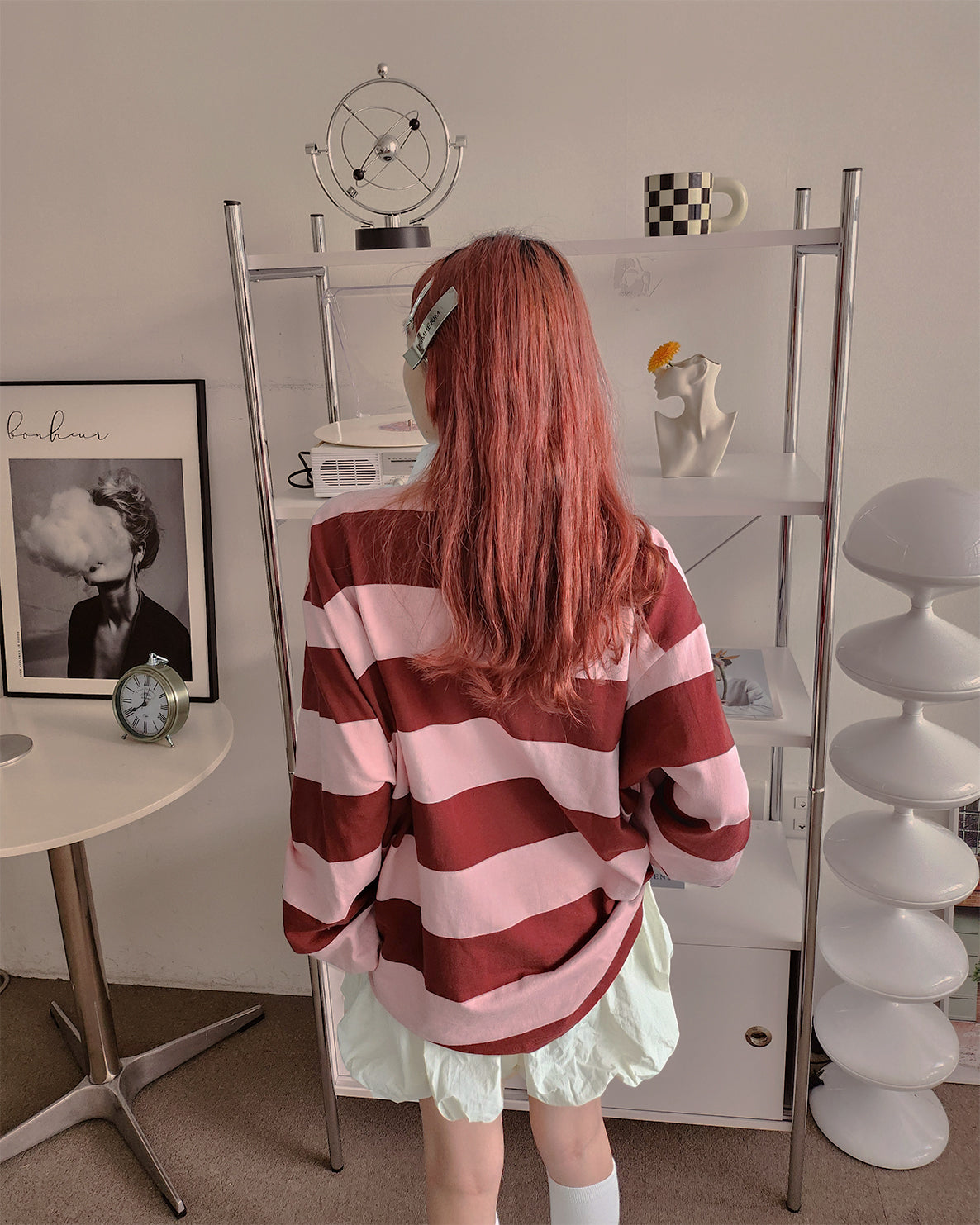 oversize long sleeve rugby shirt