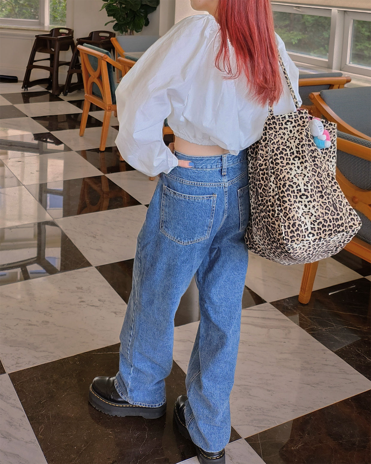 ribbon cropped blouse