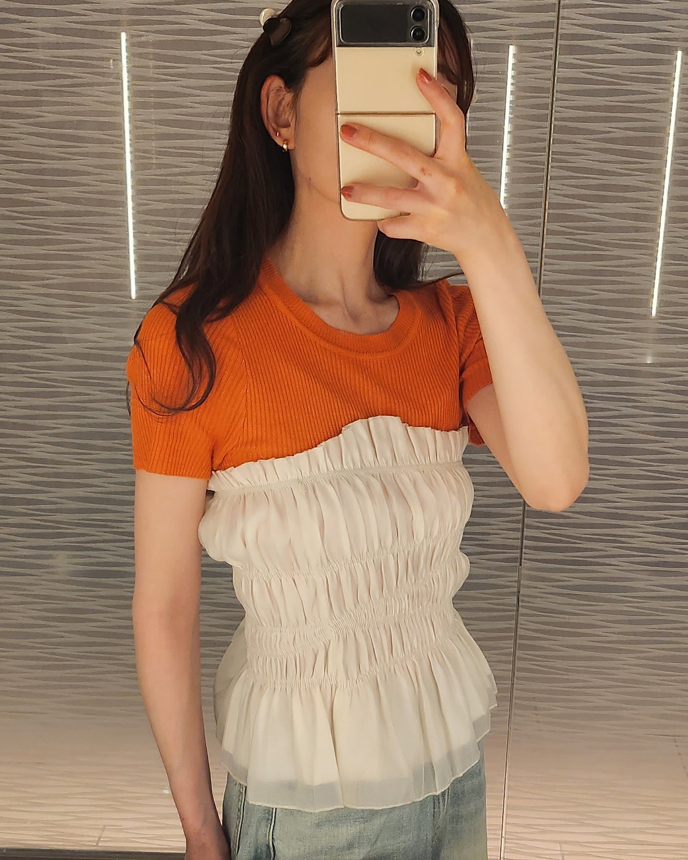 shirring bustier