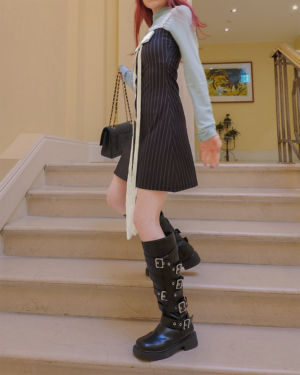 overlapped belt boots