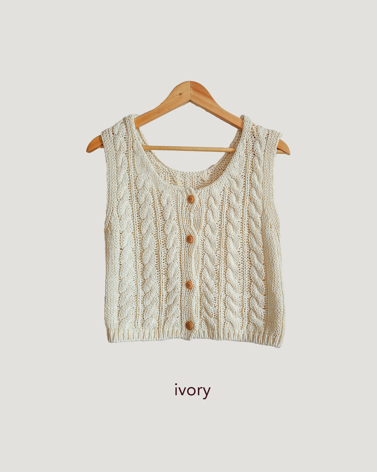cable knit vest cardigan