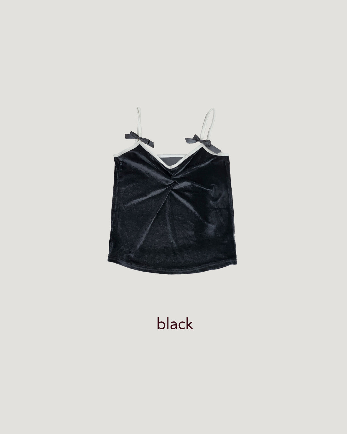 velvet piping ribbon camisole