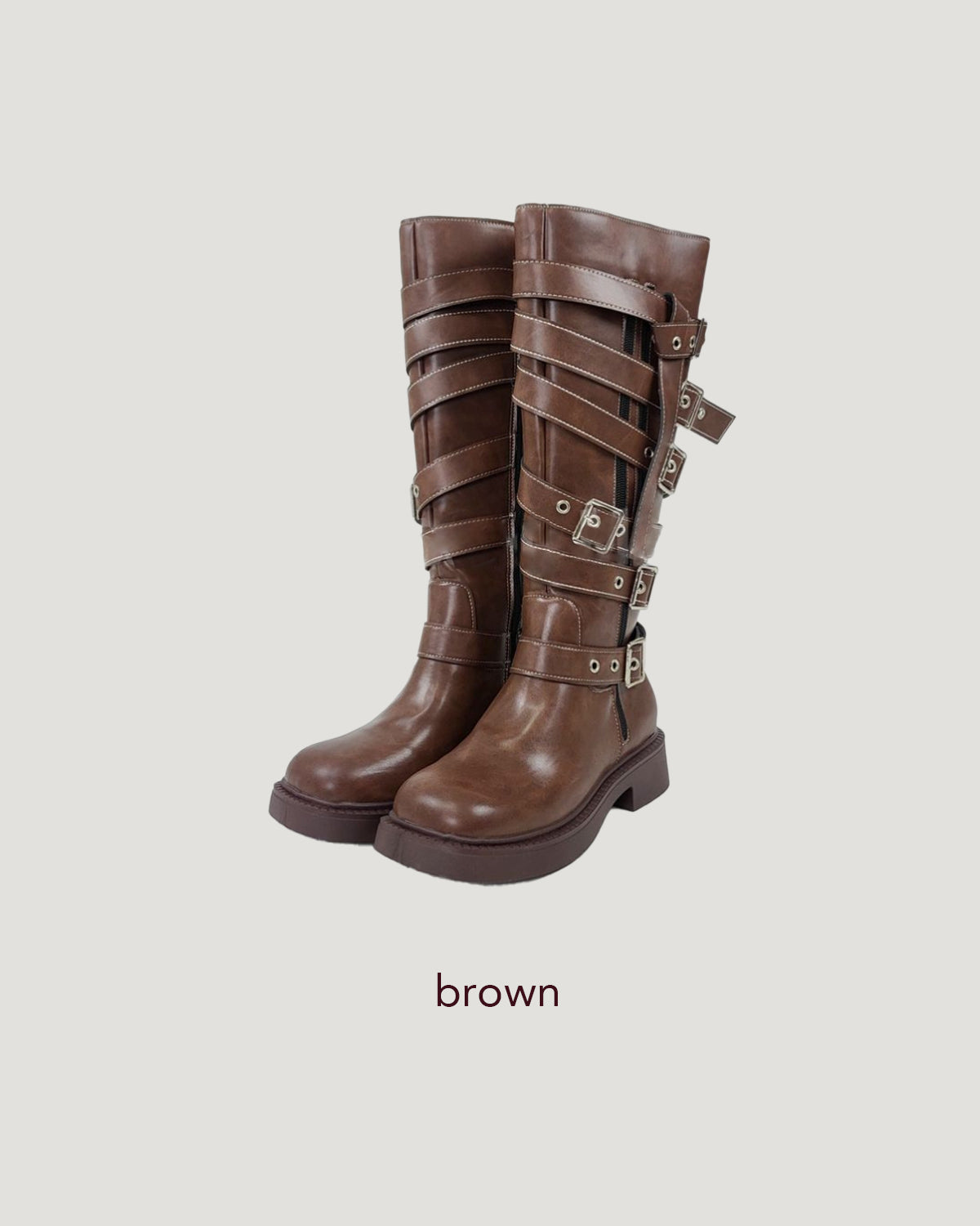 overlapped belt boots