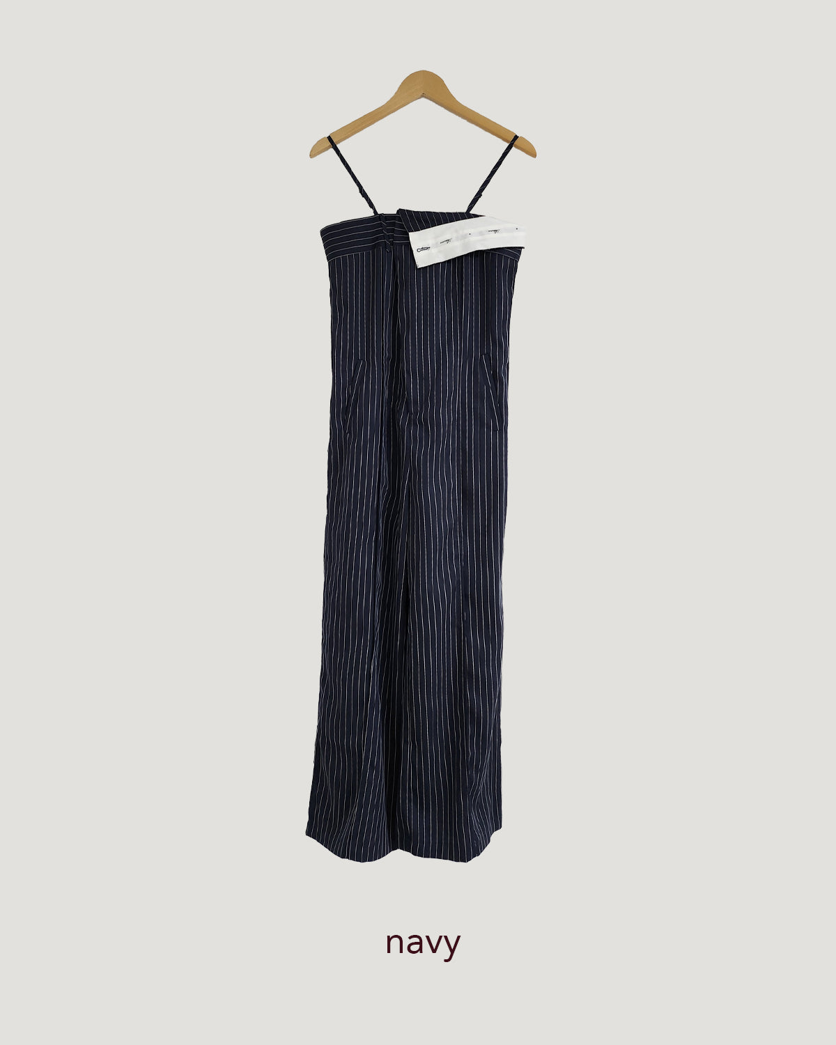 pinstripe design jumpsuit