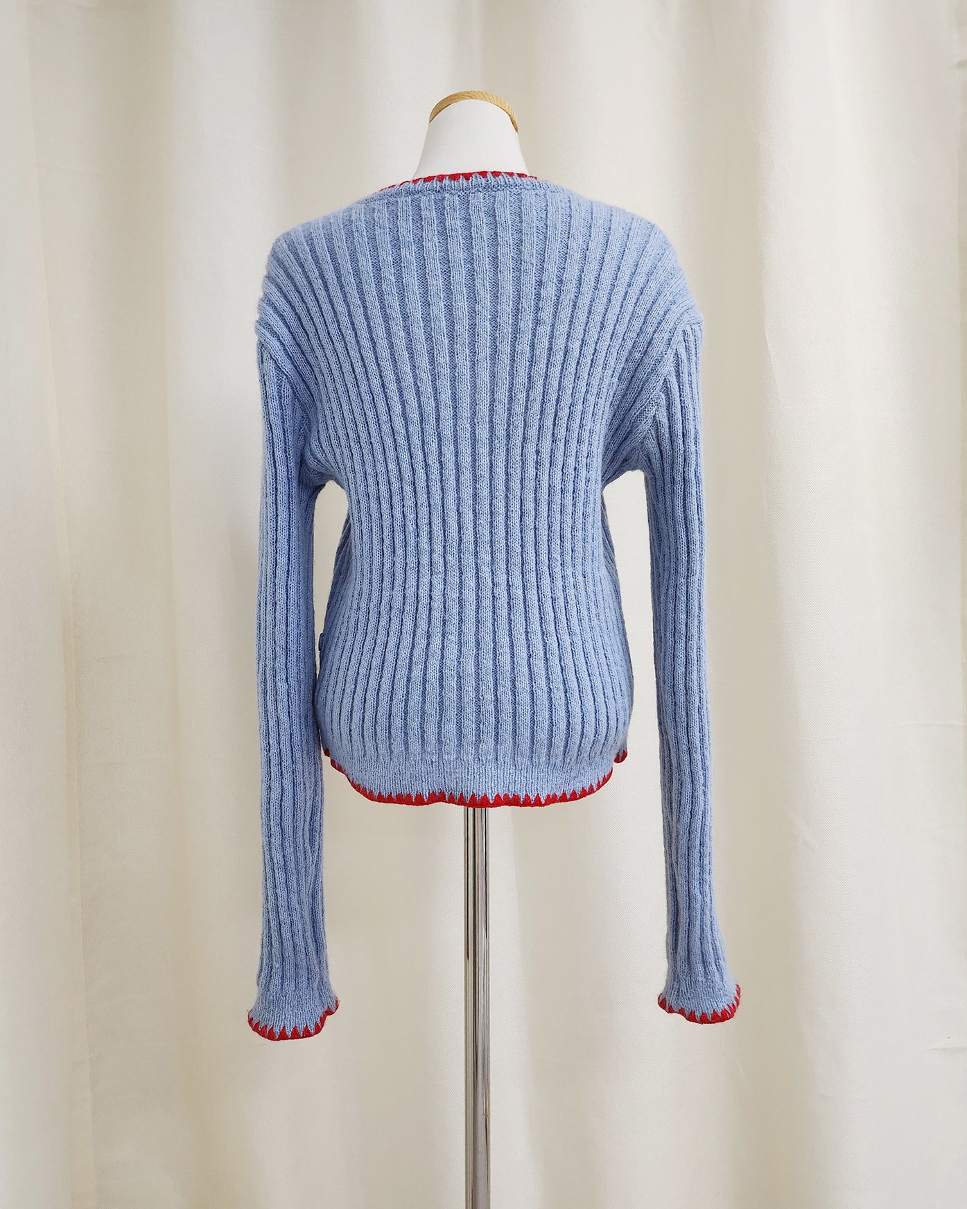 bicolor 2way  knit cardigan