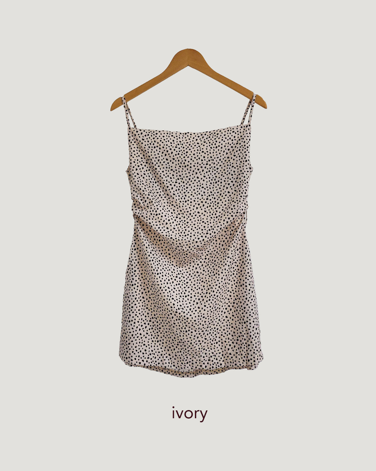 leopard camisole mini dress