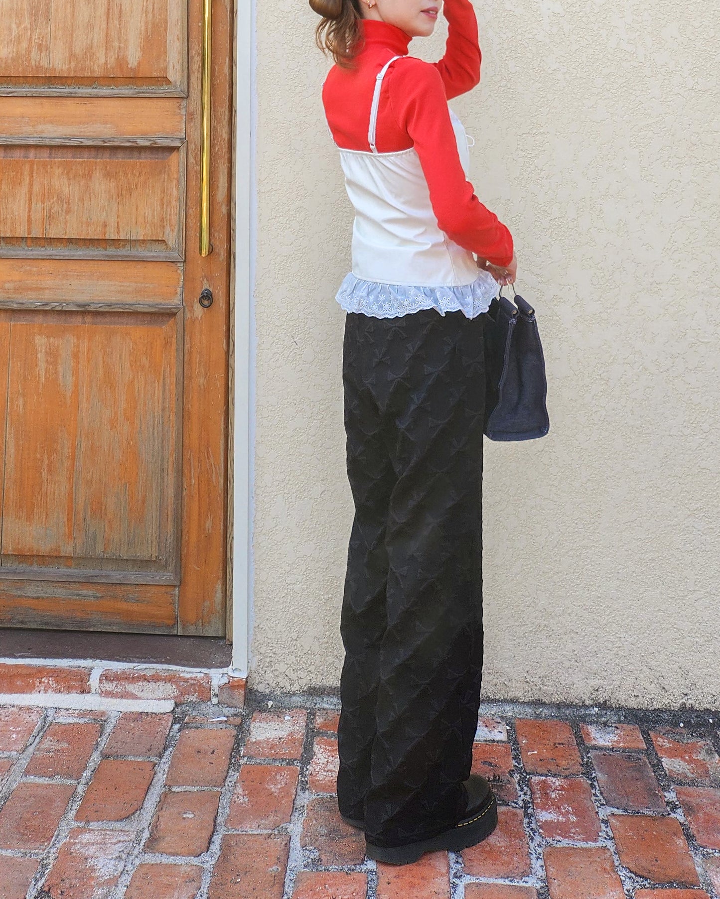 ribbon pattern pants