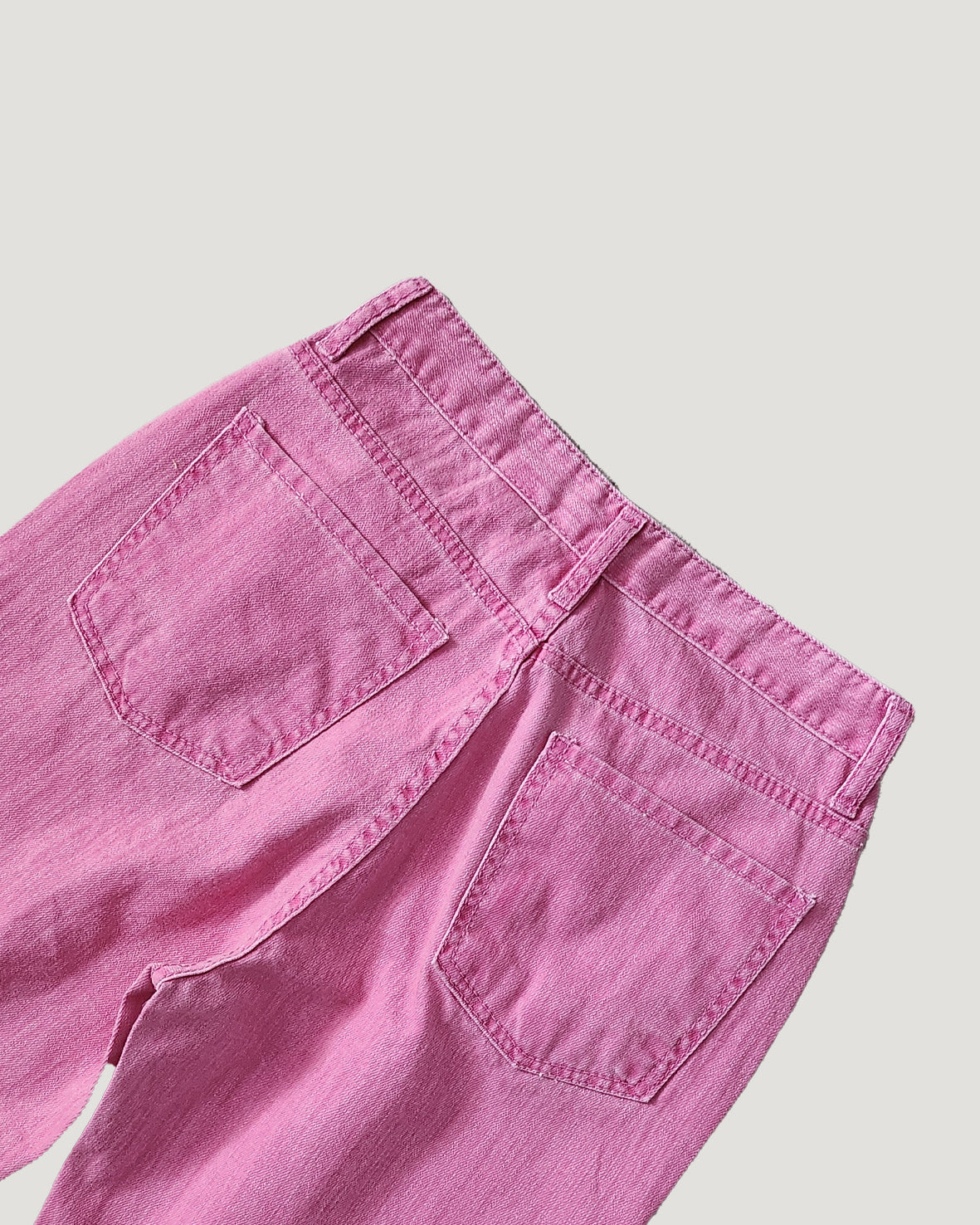 pigment color straight wide cotton pants