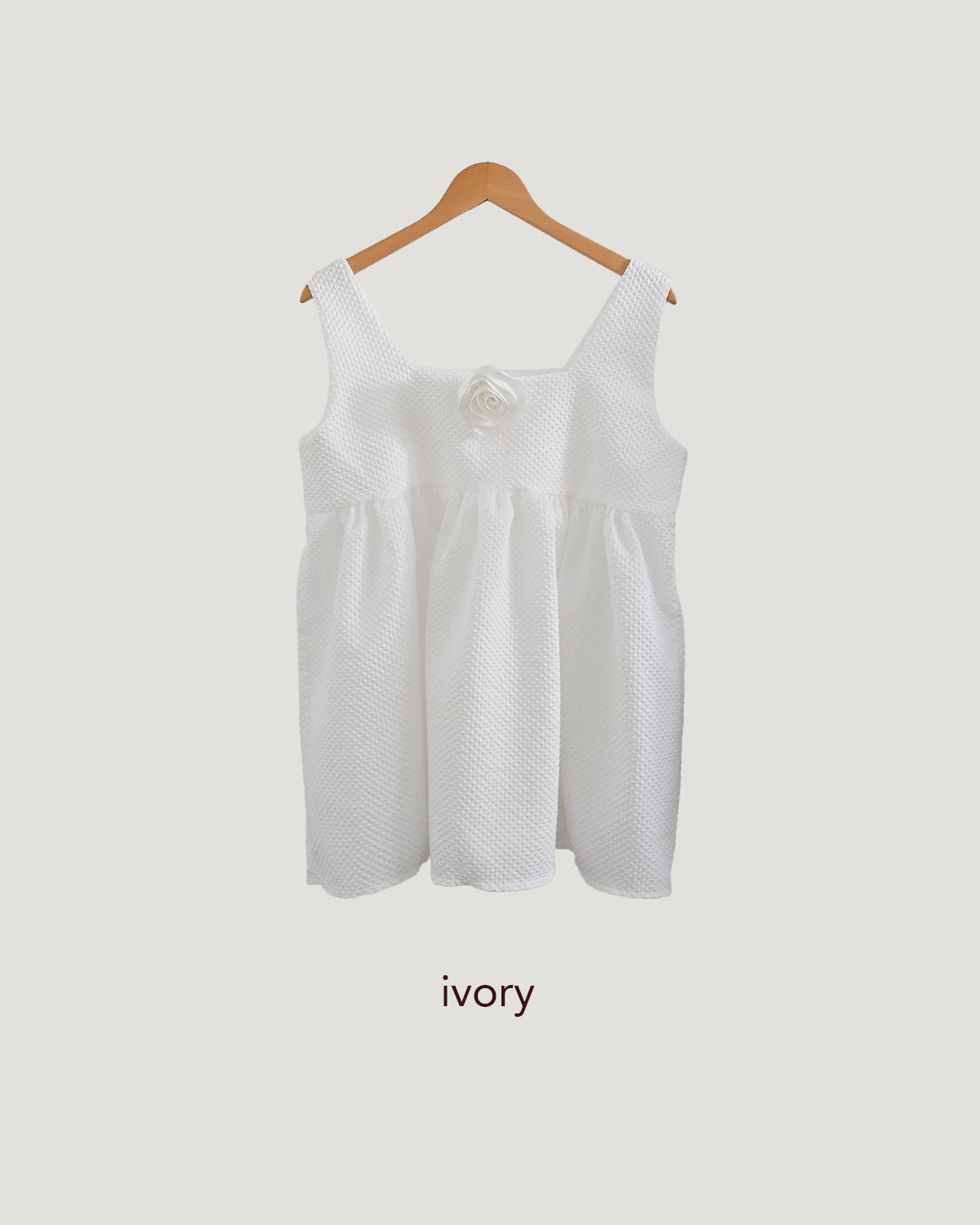 rose corsage set emboss tunic