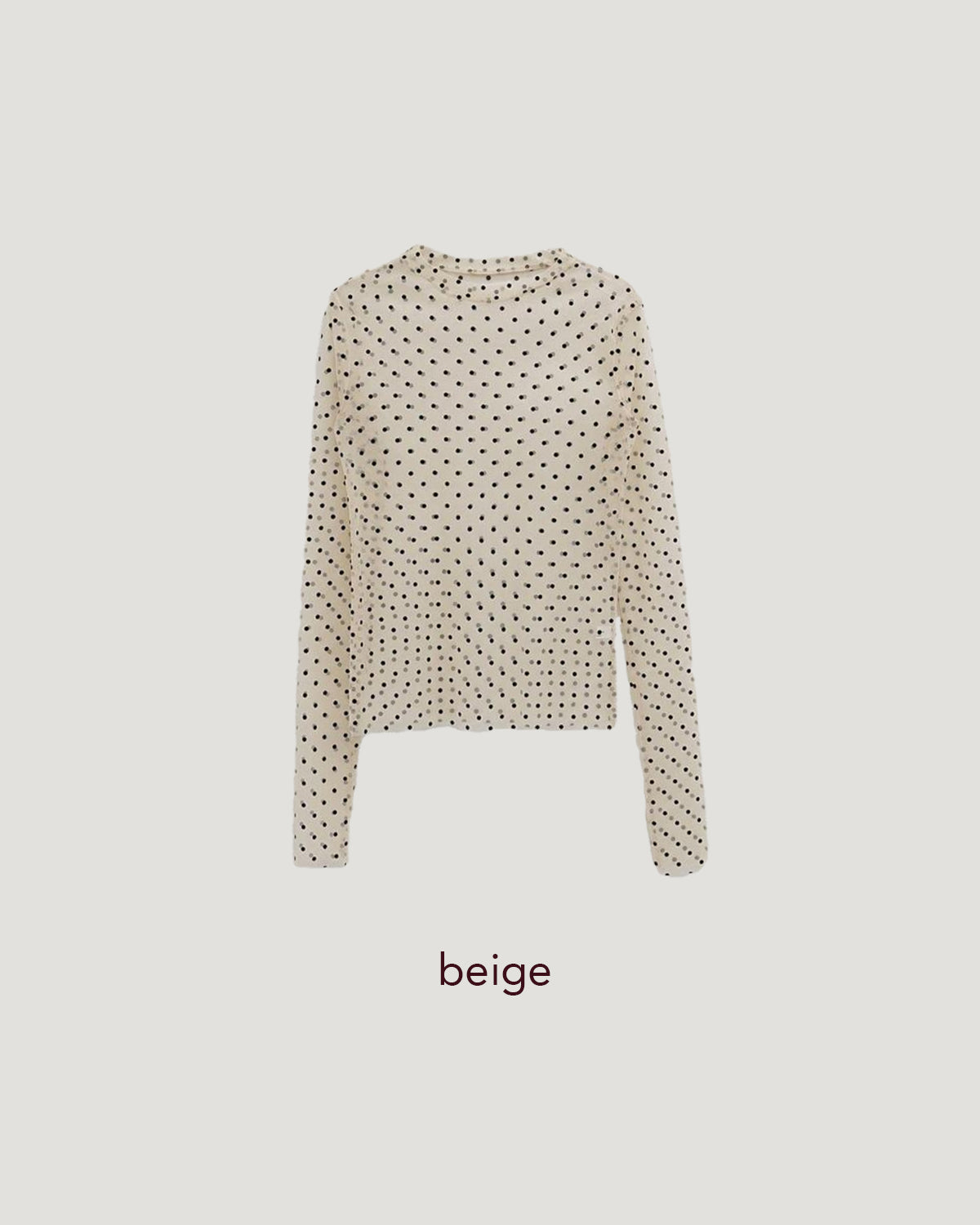 dot sheer long sleeves T