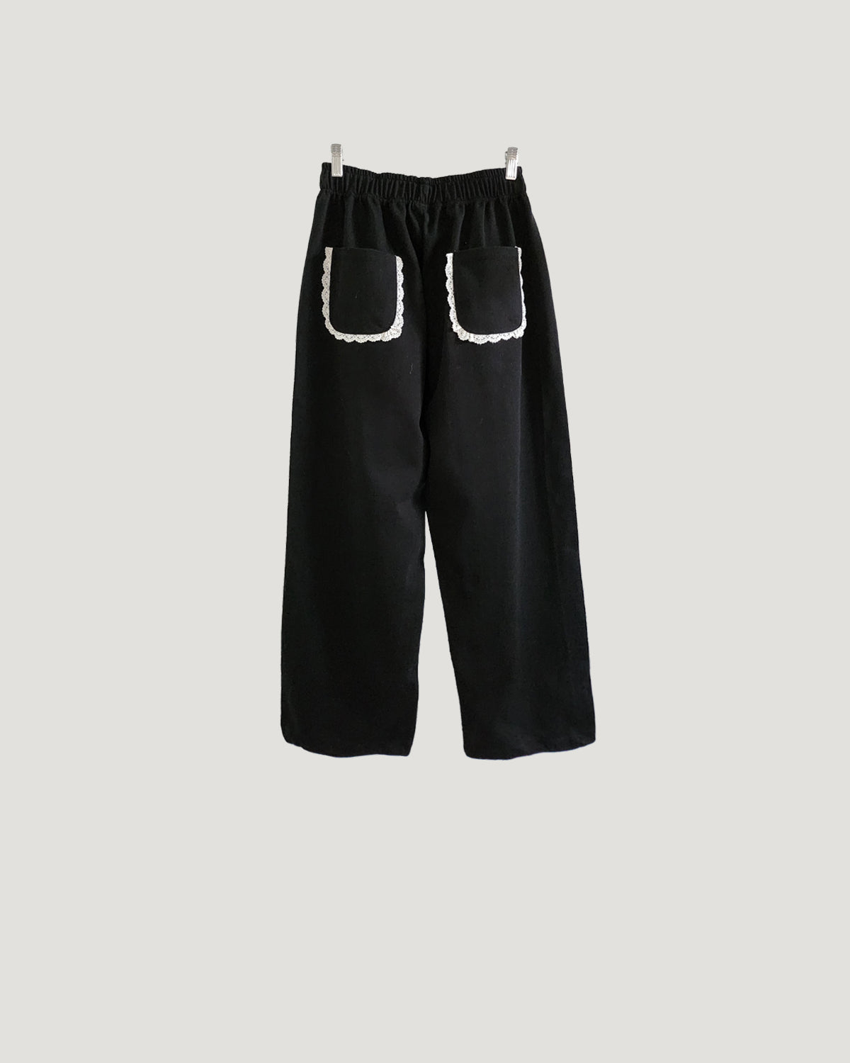 lace line sweat jogger pants