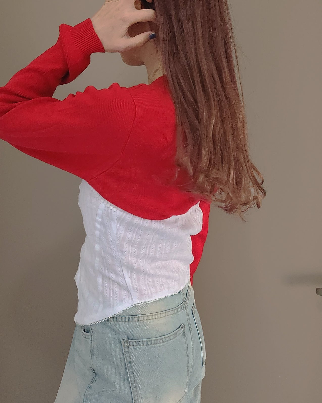 cotton flower lace bustier