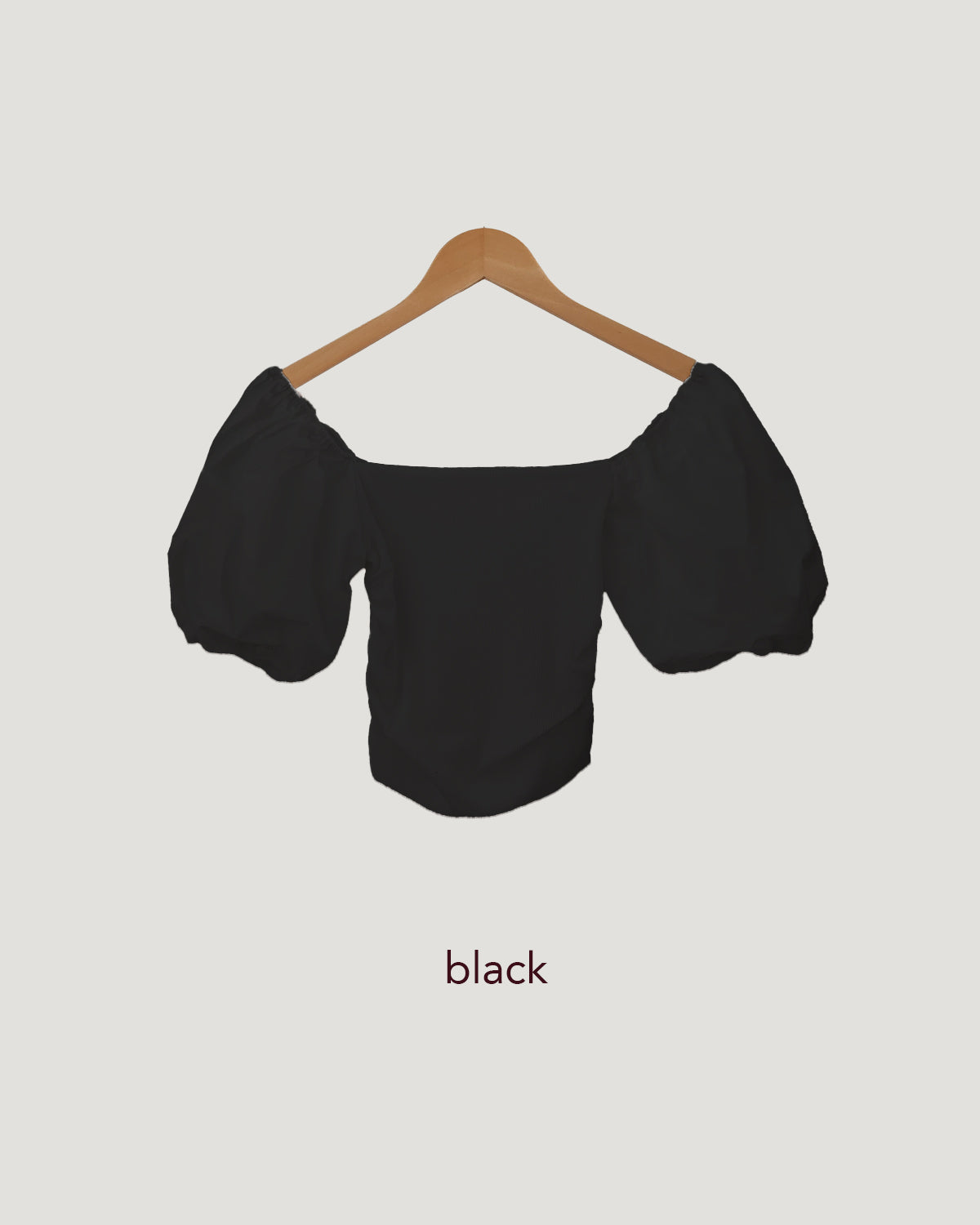 volume puff sleeve short top