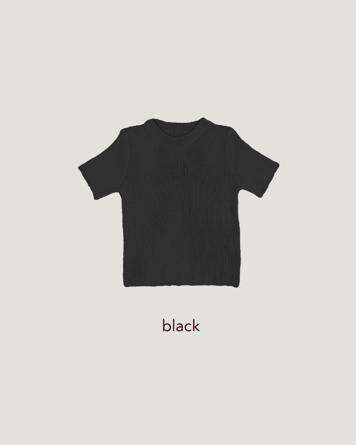 basic rib knit T