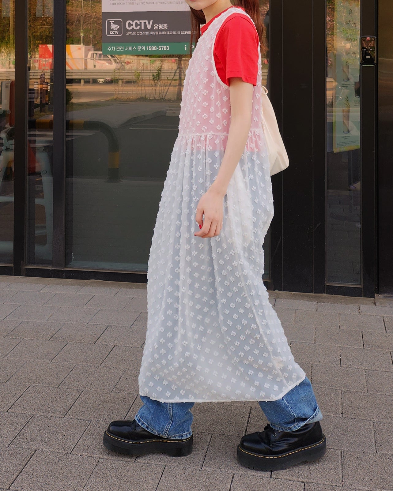 flower layered dress