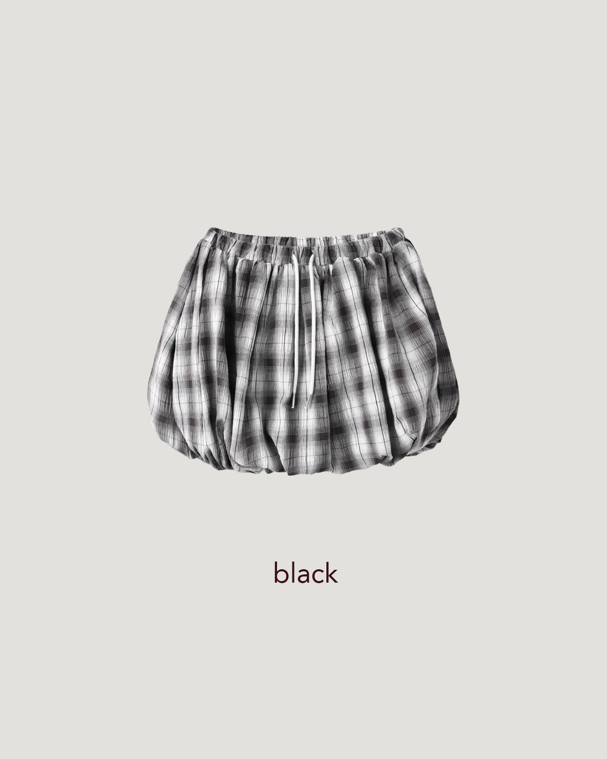 check balloon mini skirt