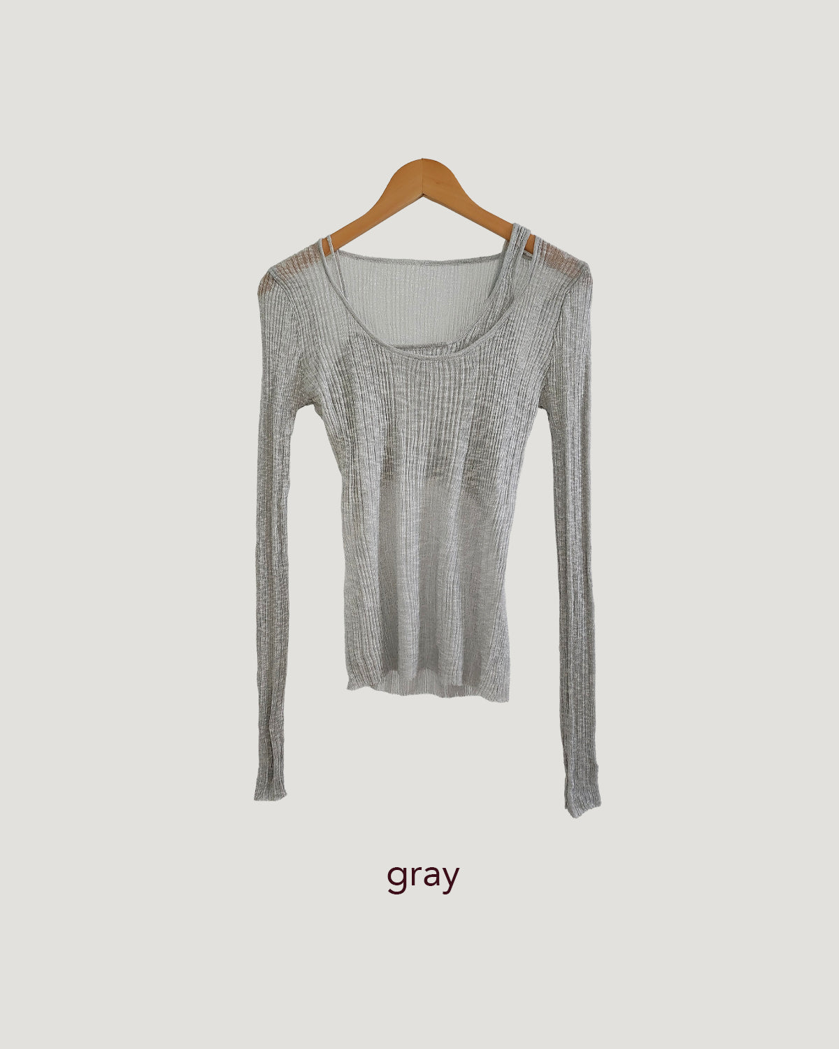 layered like sheer knit