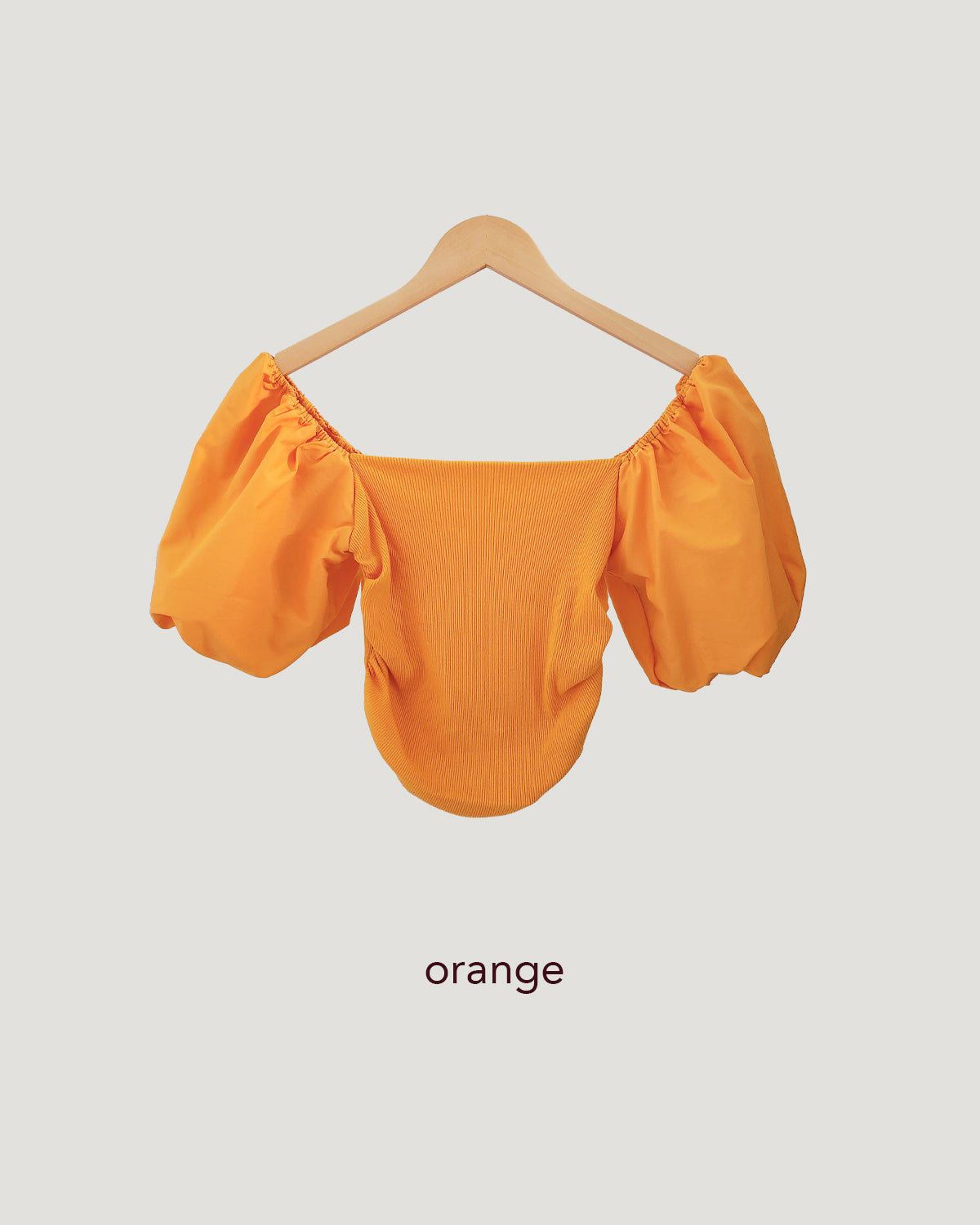 volume puff sleeve short top