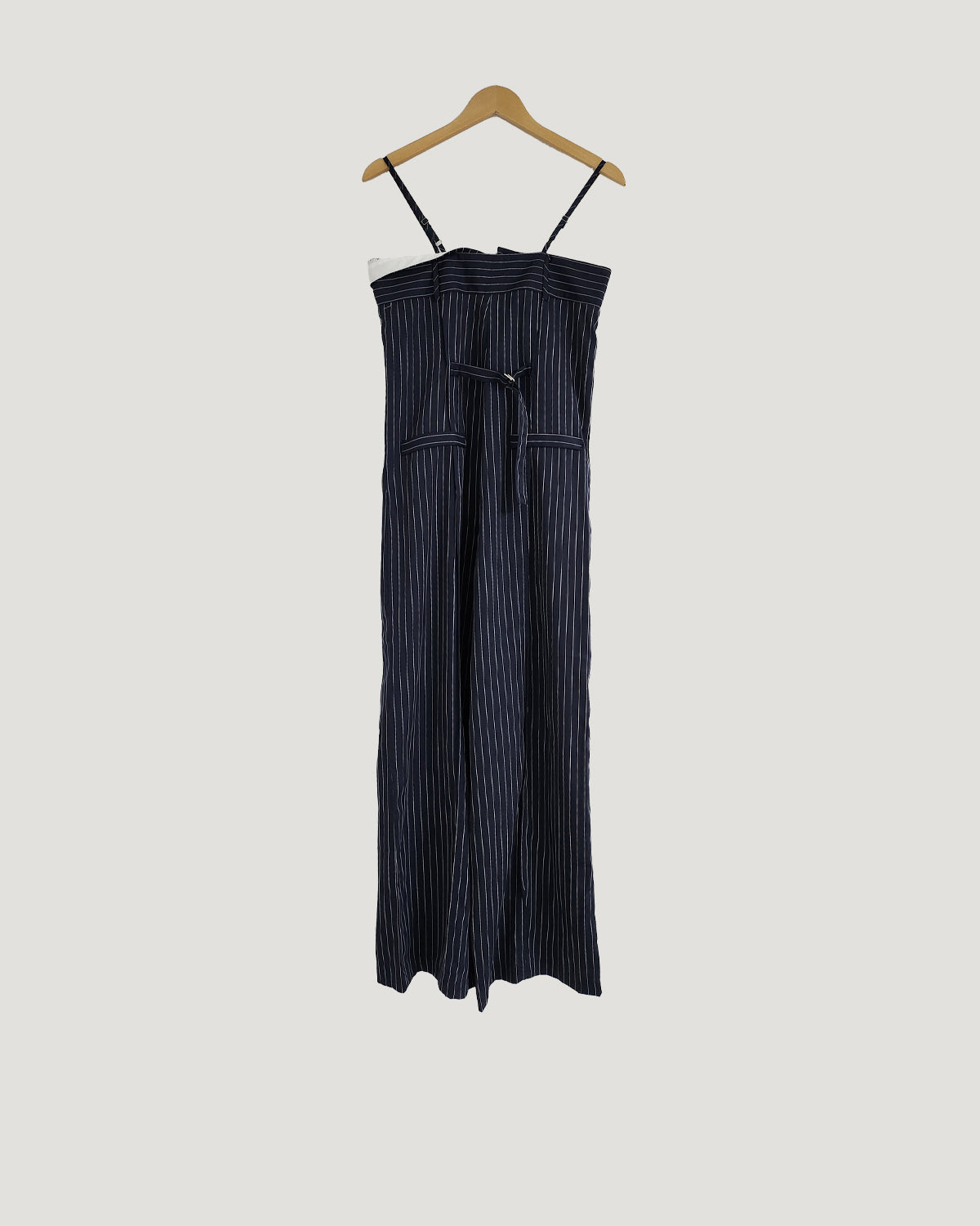 pinstripe design jumpsuit