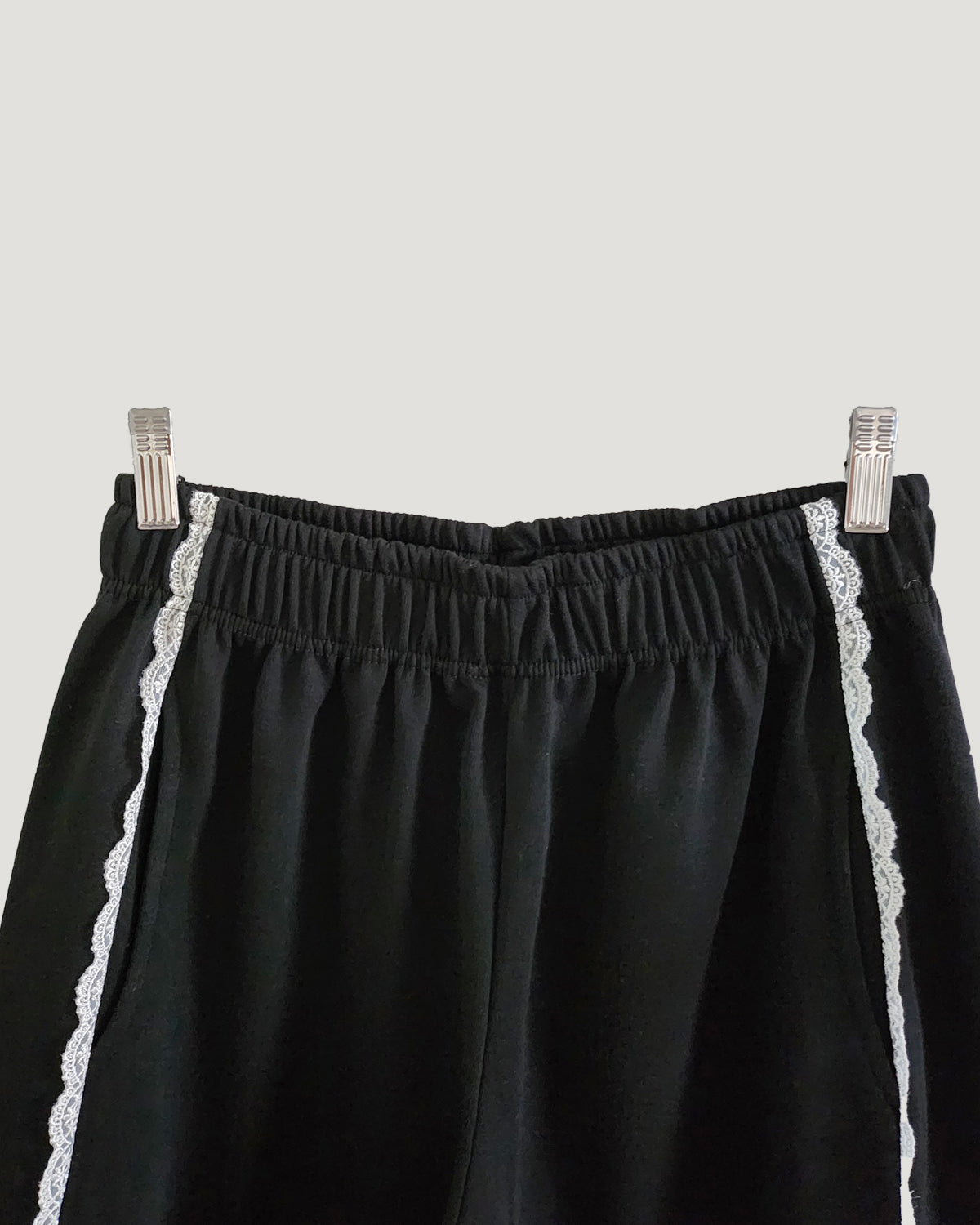 lace line sweat jogger pants