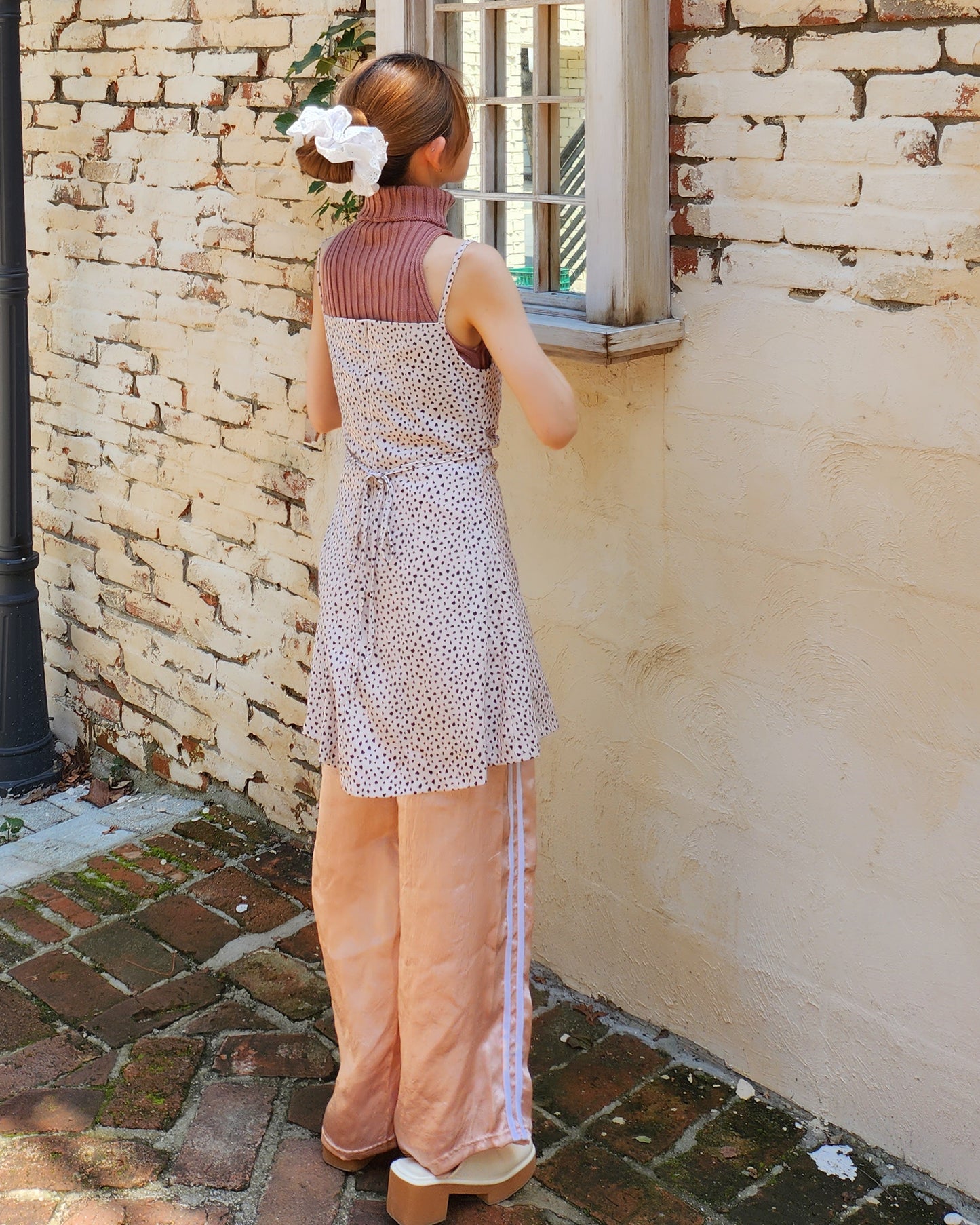 leopard camisole mini dress